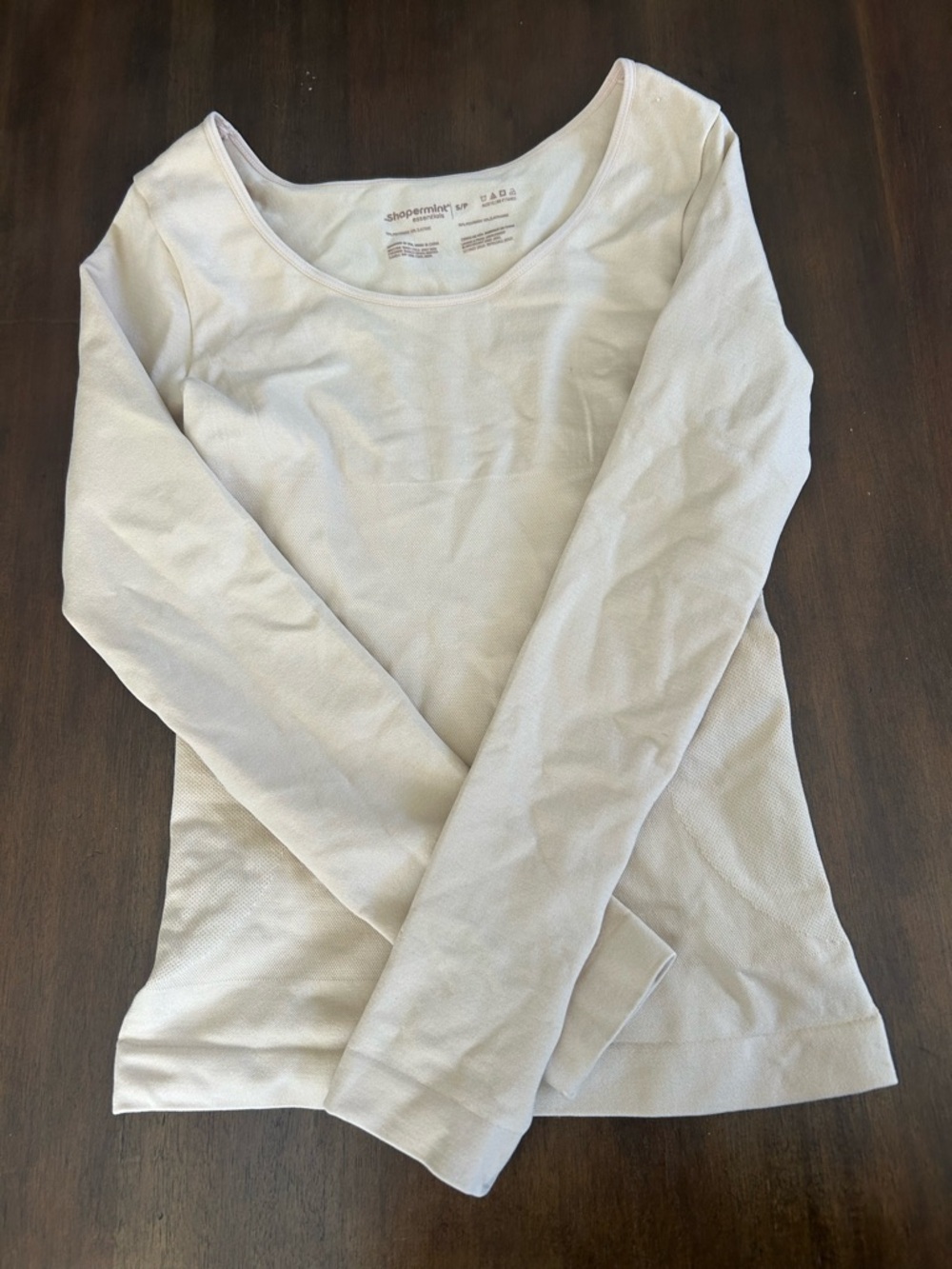 Shapermint Light Beige Scoop Neck Tank